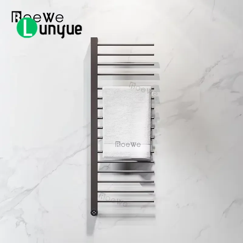 Certified Stainless Steel Electric Towel Warmer Wall Mounted Heated Towel Rack for Bathroom High End Heating Rail