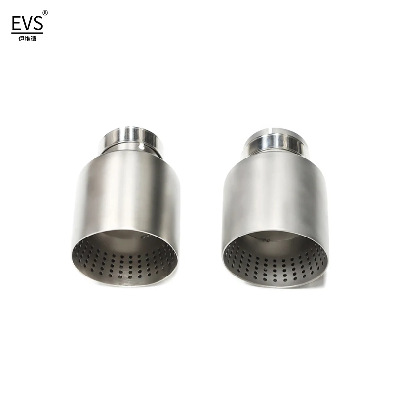 

1 шт., матовый автомобильный глушитель из нержавеющей стали, наконечник выхлопной системы, труба 57 мм, 60 мм, впускная насадка, универсальная для GTI Golf 7 MK7