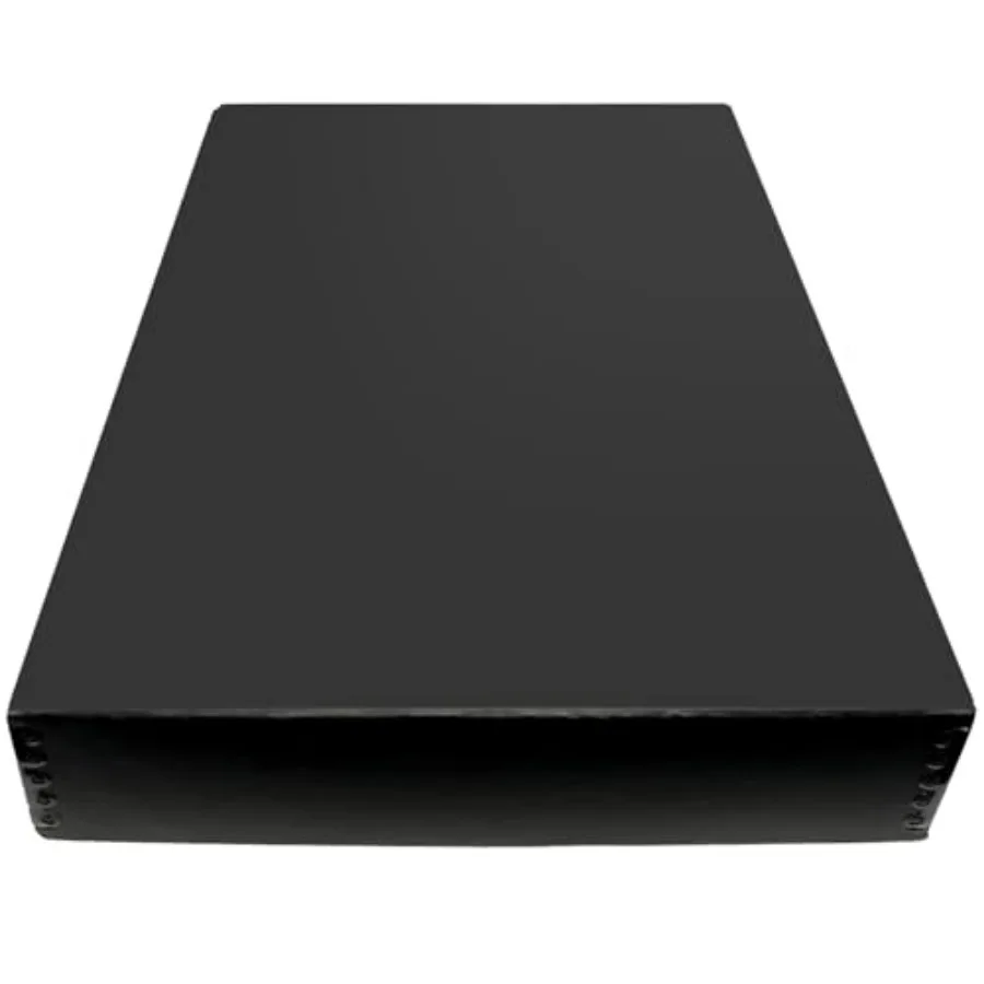 

13x19 Museum Storage Box Removable Lid and Drop Front Design 13.5 x 19.5 x 3 in Archival with Metal Edge For Picture Longevity