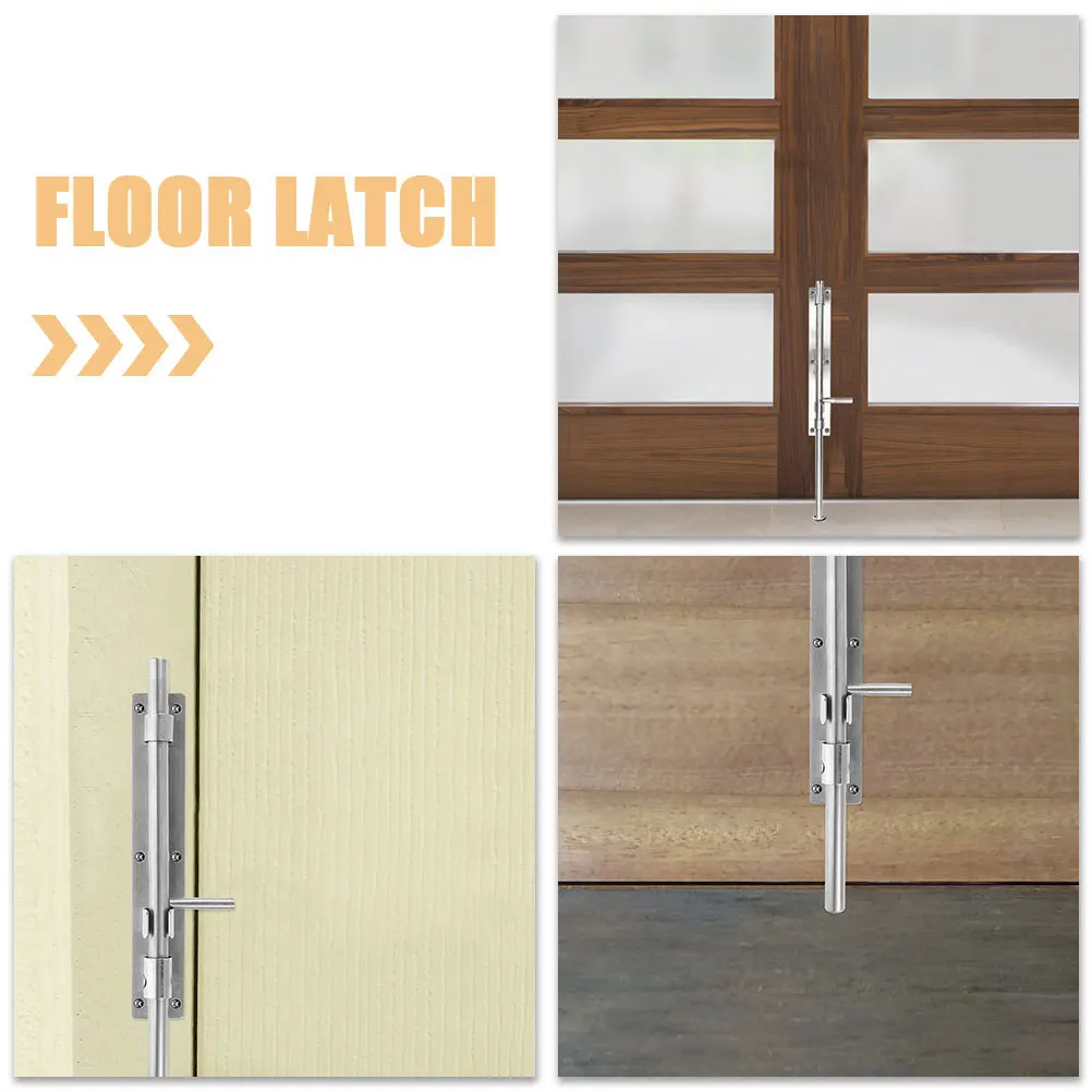 2 قطعة مزلاج باب من الفولاذ المقاوم للصدأ متعدد الاستخدامات لتكوينات متعددة مسامير قصب أمان شديدة التحمل للبوابات