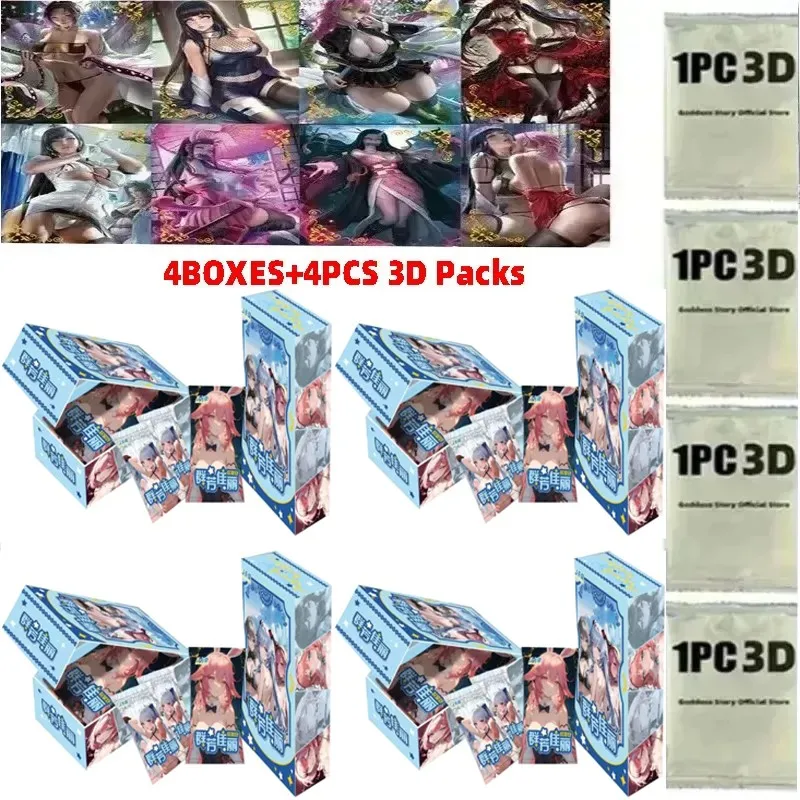 

2023 Wholesales 4boxes Goddess Story Group Beauties Booster Thousand-year Blood War Tcg Cards Anime Trading Card Birthday Gift