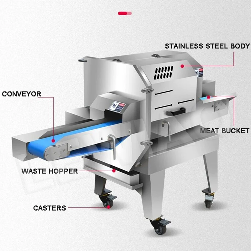 ماكينة تقطيع اللحوم الطازجة الأوتوماتيكية، قطاعة لحم الخنزير ولحم البقر الطازج