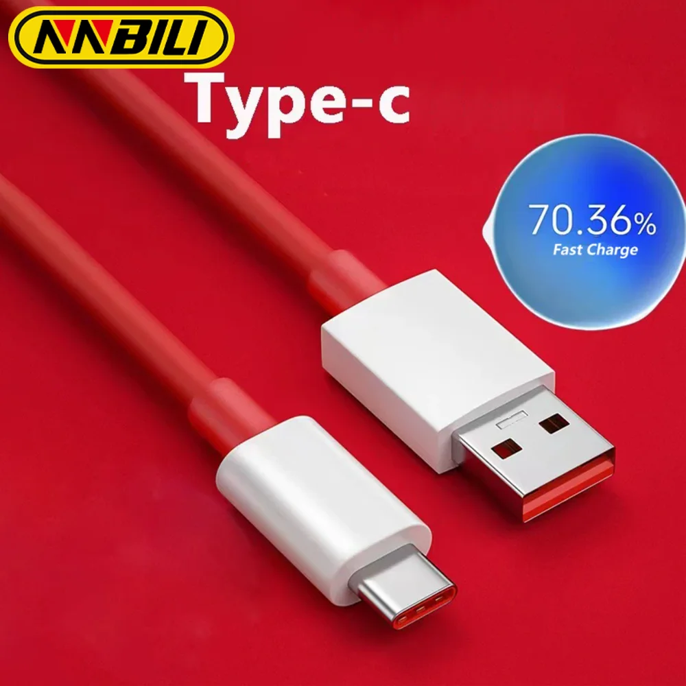 NNBILI para OnePlus 80W SUPERVOOC 2,0, Cable de carga rápida USB tipo C 8A para OnePlus 15 Nord 6T 3 CE 2 3 Lite N300 Ace 6