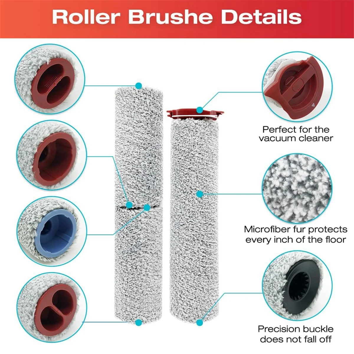 A31I Brush Roller and Vacuum Cleaner Filter for Roborock Dyad Pro Wet Dry Vacuum Cleaner Spare Parts