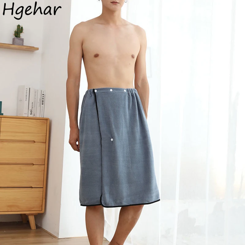 Soft Men Wearable Bath Towel Elastic Waist Microfiber Swim Shower Beach Washcloth Magic Travel Portable Absorbent Fast Drying