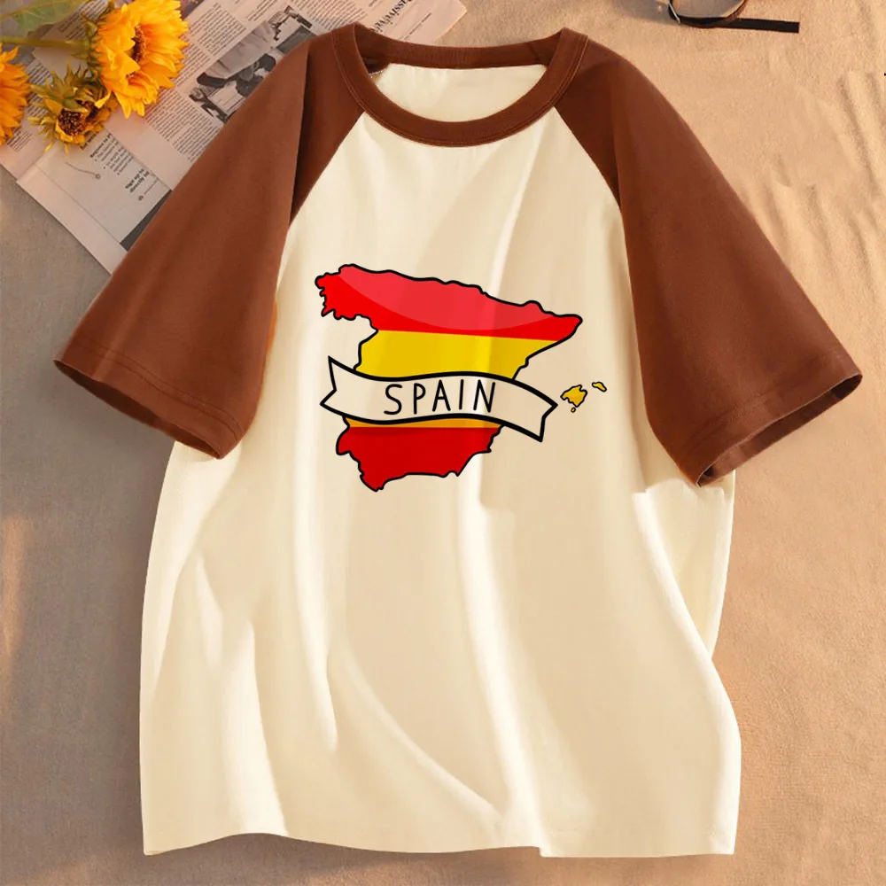 Spain tshirt teen y2k summer cute t shirt y2k aesthetic gothic scene  clearance sales