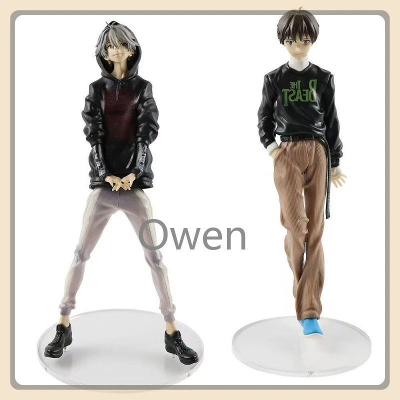 

Anime EVA Ikari Shinji Figurine Nagisa Kaworu Action Figures PVC Standing Statue Collection Model Birthday Decoration Toys Gifts