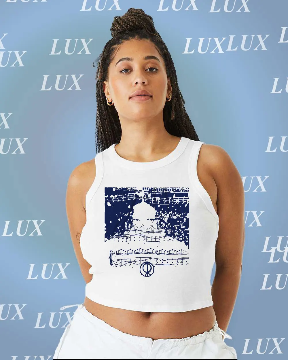 Rosalia Lux Graphic Tank Streetwear Y2k Rapper Singer Top Women Short Sleeve Harajuku High Street Loose Tees Female Clothing