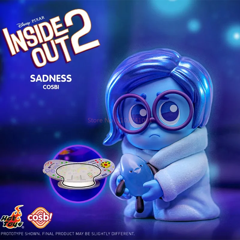 Disney Inside Out 2 Pajama Party series blind box Joy Sadness Disgust Nostalgia Envy Cosbi Collect Figurine Kids Birthday Gift