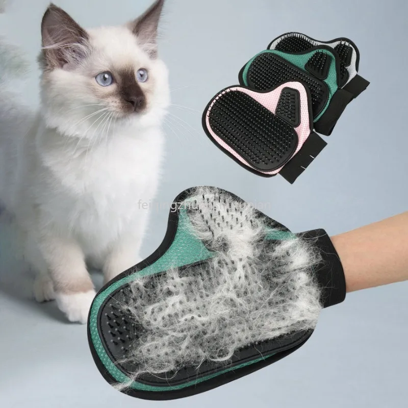 

Pet Cleaning Grooming Hair Removal Gloves Bath Clean Massage Gloves Cat Comb Hair Removal Brush for Animal Cleaning Products