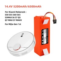 New 14.4V 5200mAh Li-ion Battery Replacement for XIAOMI ROBOROCK Vacuum Cleaner S50 S55 S60 S65 S5MAX S6 S7 Q5 Q7 MAX S7 MAXV