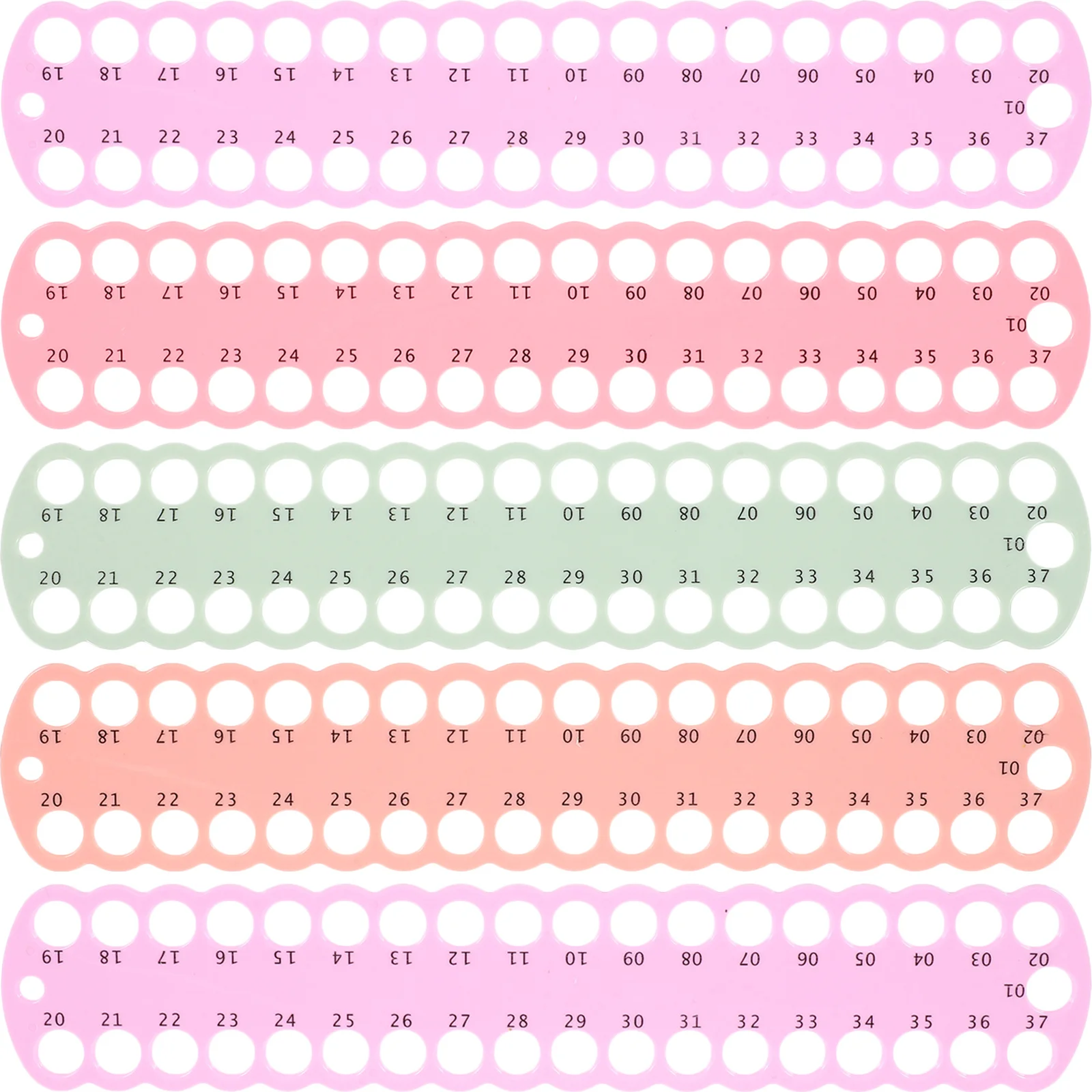 5 قطعة موضوع بلاستيكي المنظم مجلس 37 حفرة عبر غرزة أداة التطريز الخيط تخزين الخياطة الموضوع لف لوحة بكرة حامل