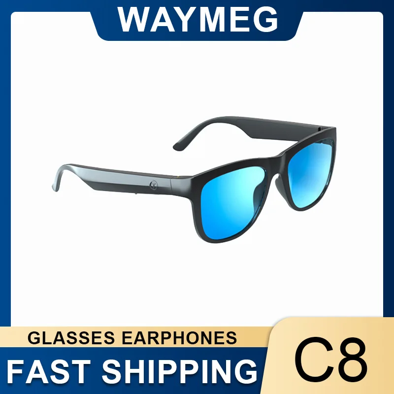 

Lecoo C8 New Earphones Bluetooth Smart Glasses HiFi Game Headphones With Mic Ultra Light Audio Sunglasses Headset Long Standby