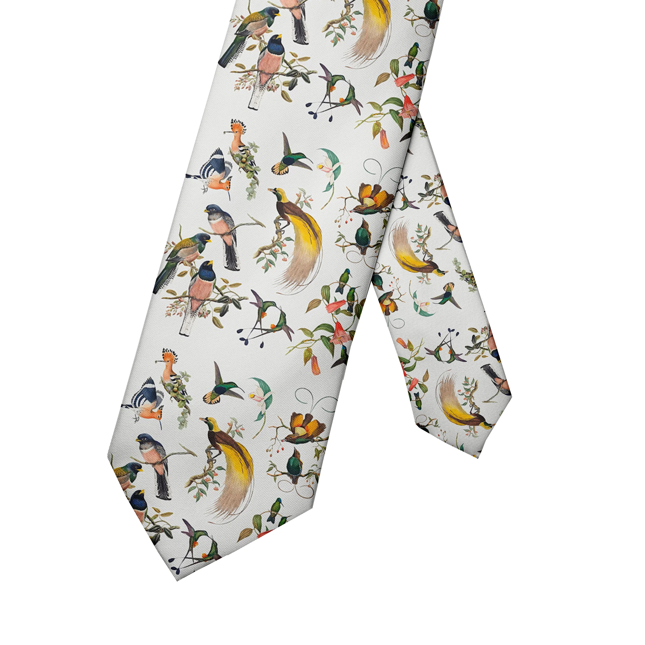 Funny sparrow print tie men and women 8 cm wide casual daily business shirt accessories party wedding bird designer tie