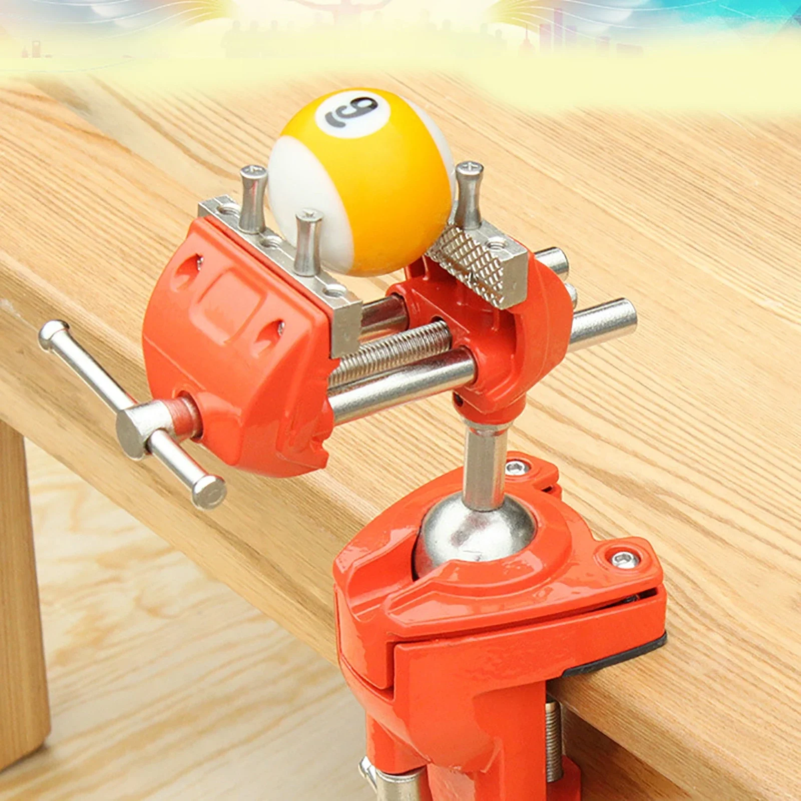 Imagem -05 - Heavy Duty Multifunções Tabletop Ferramentas Manuais Vise Gira Rotação de 360 Graus Braçadeira de Unidades Universais Vice Swivel Table Bench 70 mm