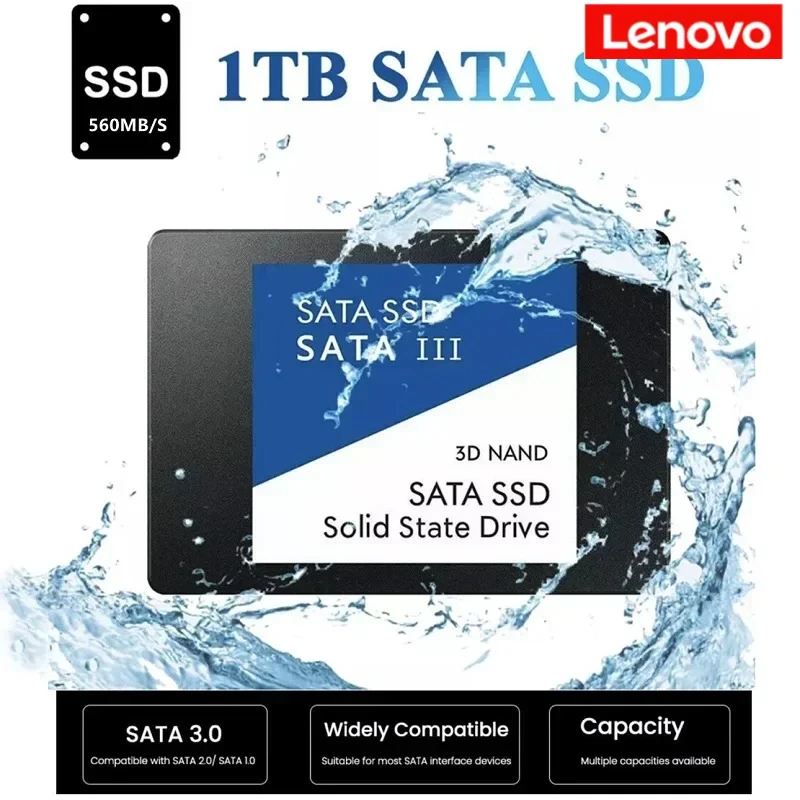 

Lenovo For Internal Hard Drive Sata3 Interface 4TB SSD External Hard DiskPortable High Speed Solid State Drive For Laptop