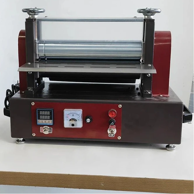 

Heated Electric Strip Machine GL-Q130S / GL-Q130D Heat Press Ironing Heating Leather Fabric Automatic Folding Laminating Machine