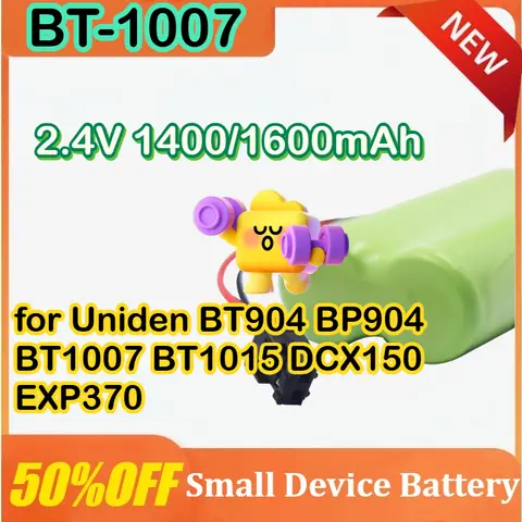 NiMH 1400mAh 2,4 V AA recargable BT-1007 BT-1015 batería de teléfono inalámbrico para Uniden BT1015 BT904 DCX150 EXP370 BP904 BT1007