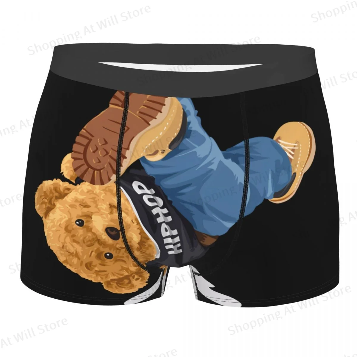 Breakdance Classic Man's Printed Boxer Briefs Underwear Teddy Bear Highly Breathable Top Quality Birthday Gifts