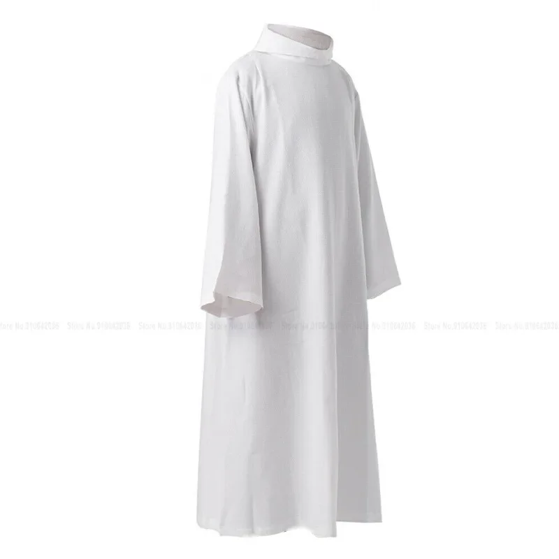 Medieval Muslim Fashion Pakistani Men Islamic Clothing Ramadan Prayer Turkish Arab Dubai Kaftan Priest Missionary Long Gown Robe