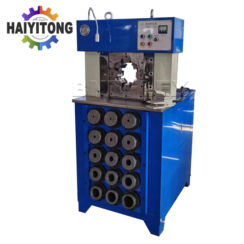 High quality Crimping Machine Blue Rubber Pipe Crimping Machine Hose Pressing Machine