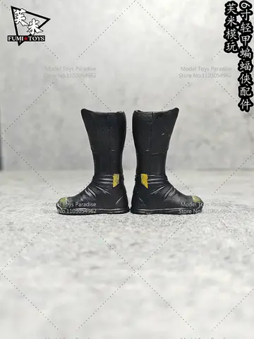 1/12 Soldat Lätt Pansar Batman Långa Stövlar Superhjälte Hollow Skor Passar 6inch Actionfigur Modell 10 best sales Batman-skor - №8