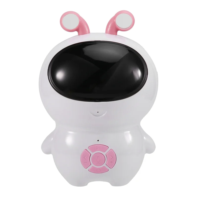 

A63T-Intelligent Dialogue AI Robot WIFI, LED Light Source, Sound Effects For Children' S Gifts White Pink