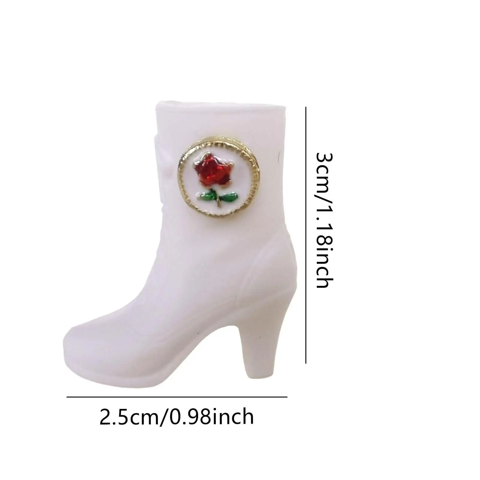 Miniature Figure Shoes ABS Plastic Boots High Heels Doll Accessories for 1 6 Scale BJD Action Figures