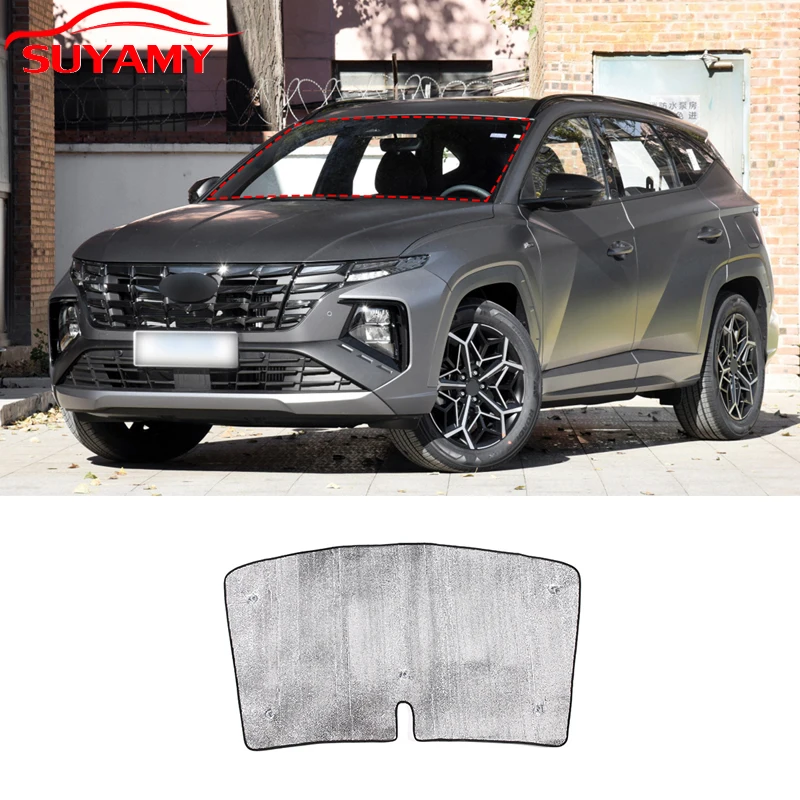 

Car Sun Shade UV Protection Sunshade Windshield Cover For 2021-2022 Hyundai Tucson L Auto Interior Accessories