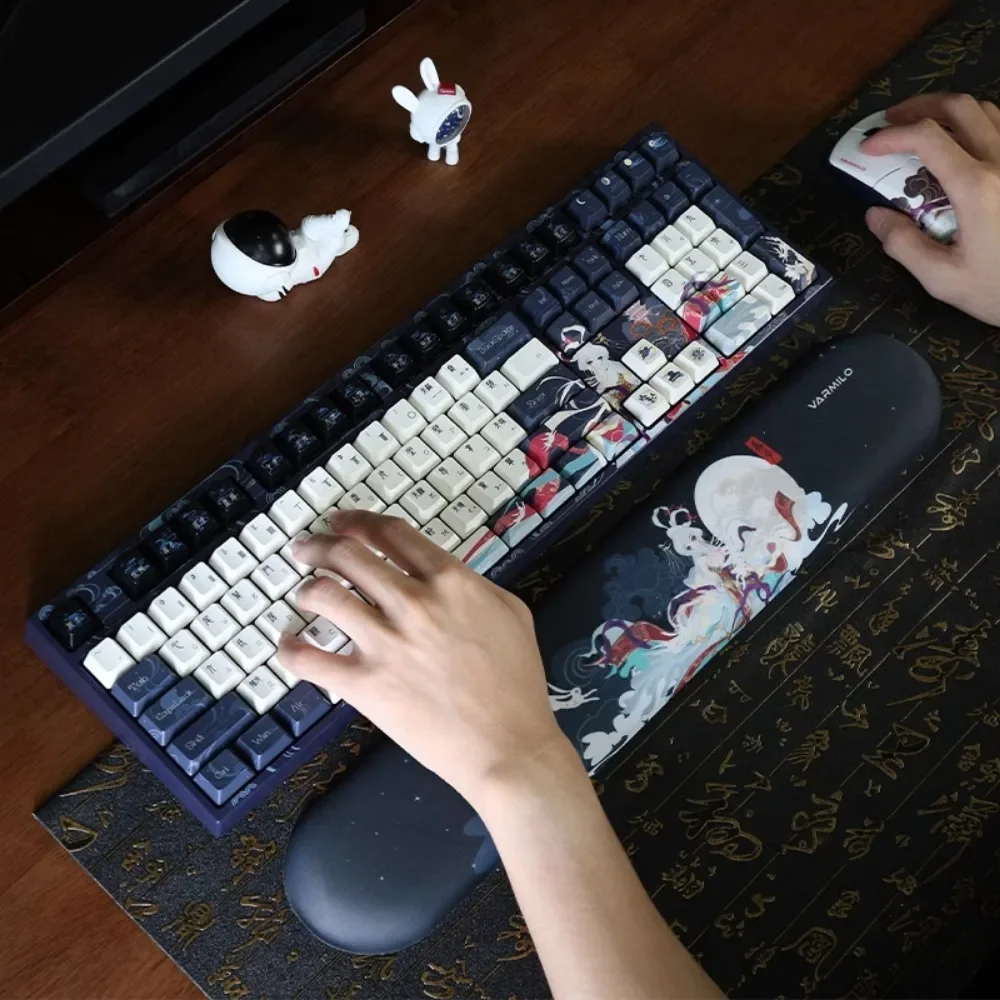 Imagem -03 - Varmilo Teclado Mecânico Descanso de Pulso 100 Layout Memória Espuma Jogos Digitação Escritório Palma Titular Protetor Almofada Estilo Chinês