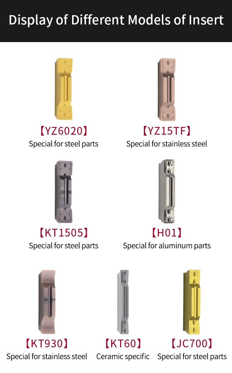 MGFVR MGFVR320 MGFVR325 Spring Steel 7-Shaped Face Groove Cutter Double Head Turning Tool Holder For Carbide Insert MGGN/MGMN300