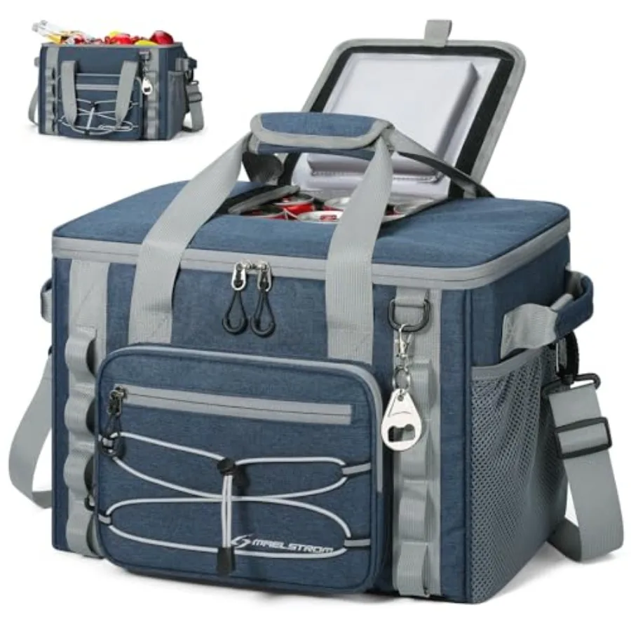 

Мягкая складная термосумка/изолированный контейнер для льда, большой, герметичный, портативный, для кемпинга, путешествий, каякинга и пляжа