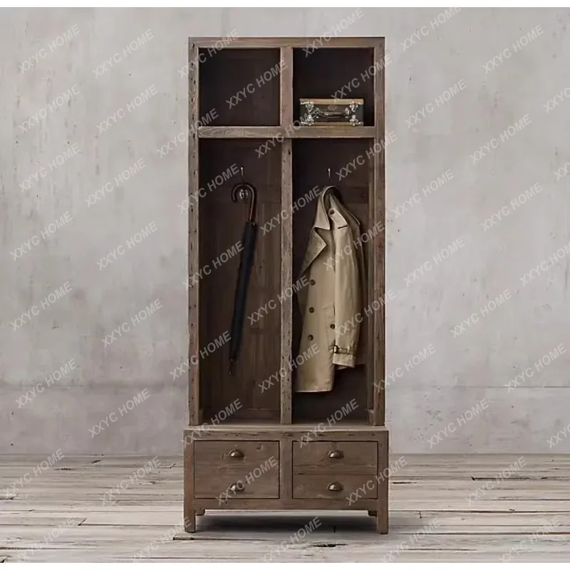 XXCountry Retro White Ash Solid Wood Wardrobe  Style