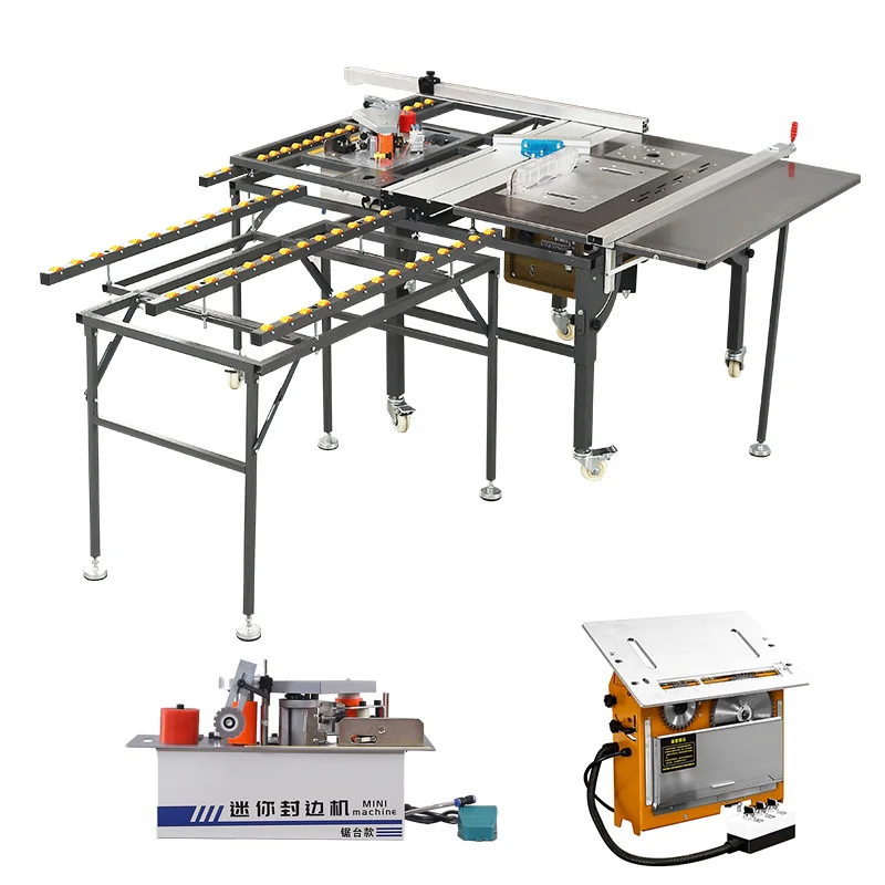 High Quality Combined Miter Saw Table Saw Cutter Sliding Table Saw Single Phase Woodworking