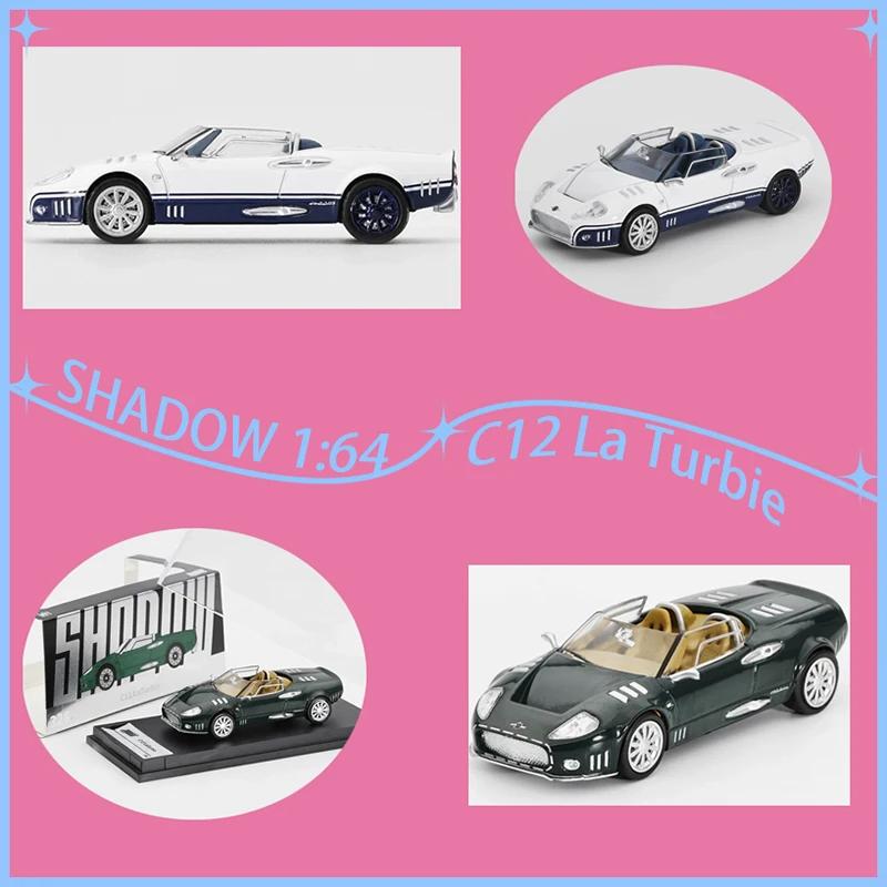 

SHADOW 1:64 Scale C12 La Turbie Alloy Car Model Ornament Souvenir Display Collection Hobby Gift