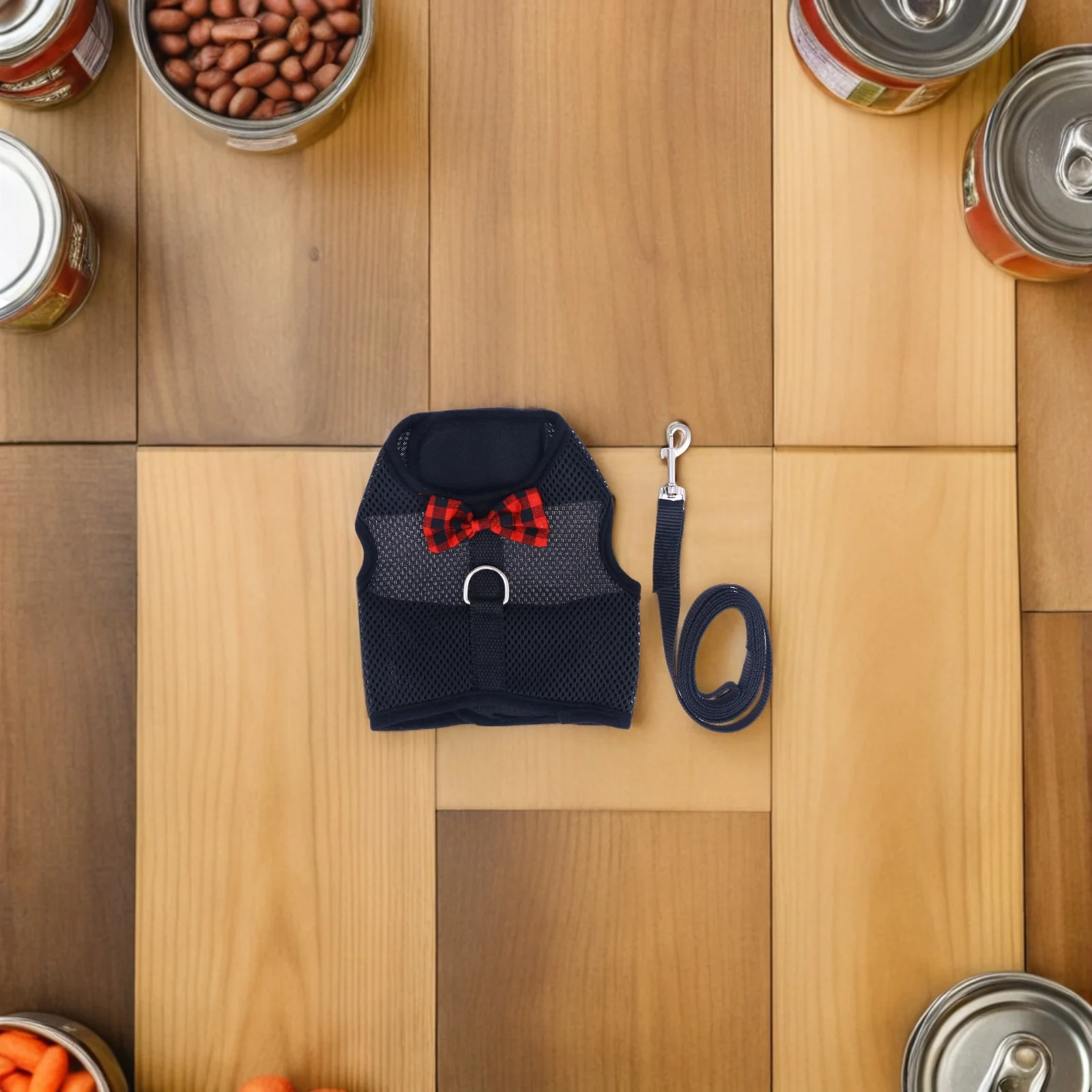 

3Sets Small Animal Harness Pocket Lightweight Mesh Vest for Bunny Ferret Kitten Even Force Distribution Safe Outdoor Walks