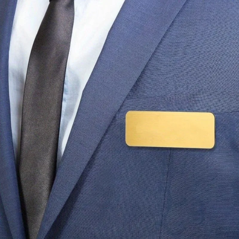 25 pcs Employee Identification Pins, Durable Non-Fading, suitable for School Conference Pins, Smooth Writable Area