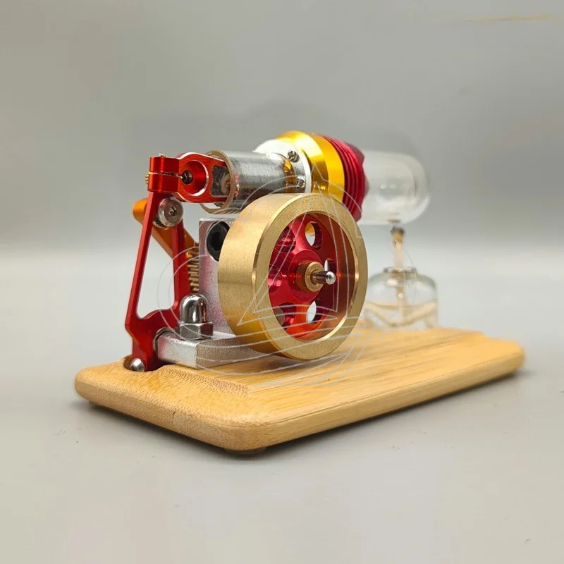 Stirling Engine Model Thermal Power Mechanical Kit, Educational Heat Power Physics Experiment Assembly Model