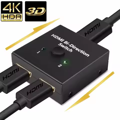 Ultra HD 4K 60Hz bi-directional switch HDMI 2.0 HDMI compatible splitter KVM 1x2x1 dual ports adapter converter for PS4/3 TV box