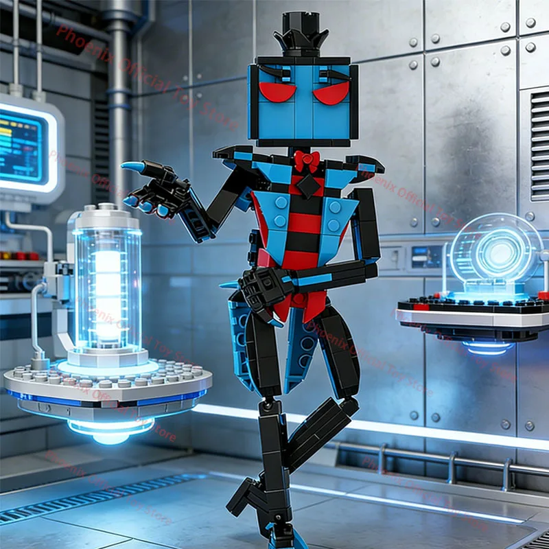 

Новые конструкторы Hazbin Hotel Vox: сборная модель, коллекционные кирпичики, фигурки, украшение для стола, подарок для детей