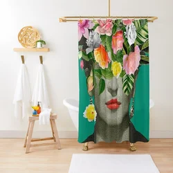 Bathing Cover Waterproof  Frida K Shower Curtain Anime Bathtub Art Curtains Bathroom Waterproof Curtain with Hooks Girls Gifts