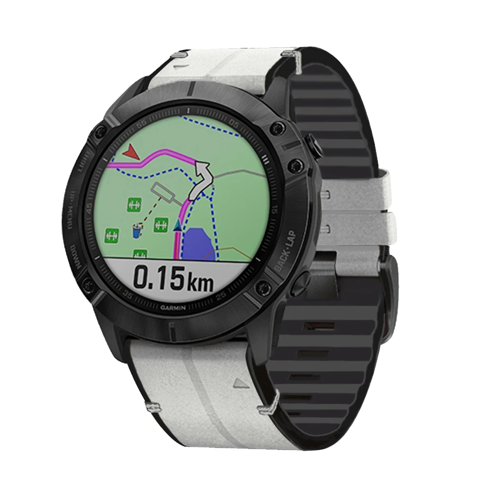 Pulseira de couro para Garmin Fenix, Quick Release, Pulseira relógio inteligente, Pulseira para Garmin Fenix 7x7 6 Pro 6x, Fenix 5 5x Plus 3 3HR