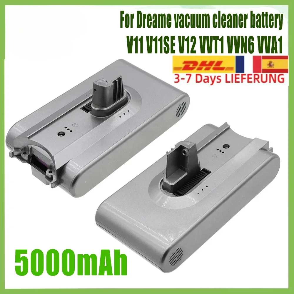 25.2V 5000mAh battery  For Dreame V11 V11SE V12 VVT1 VVN6 VVA1 Replacement Battery Handheld Cordless Vacuum Cleaner Accessory