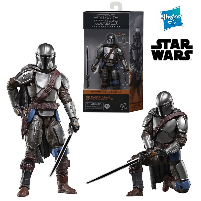 Hasbro Star Wars The Black Series The Mandalorian 6 Inches 16Cm Anime Original Action Figure Model Toy Birthday Gift Collection