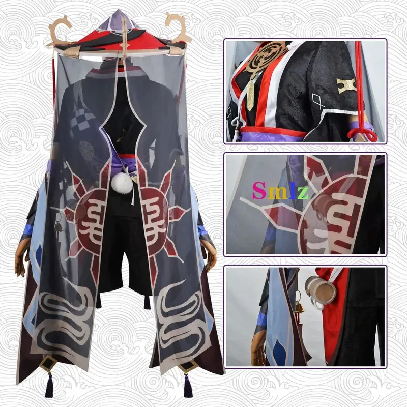 Oferta especial Scaramouche Cosplay Anime juego impacto disfraz sombrero zapatos peluca Halloween Cosplay Scaramouche disfraz