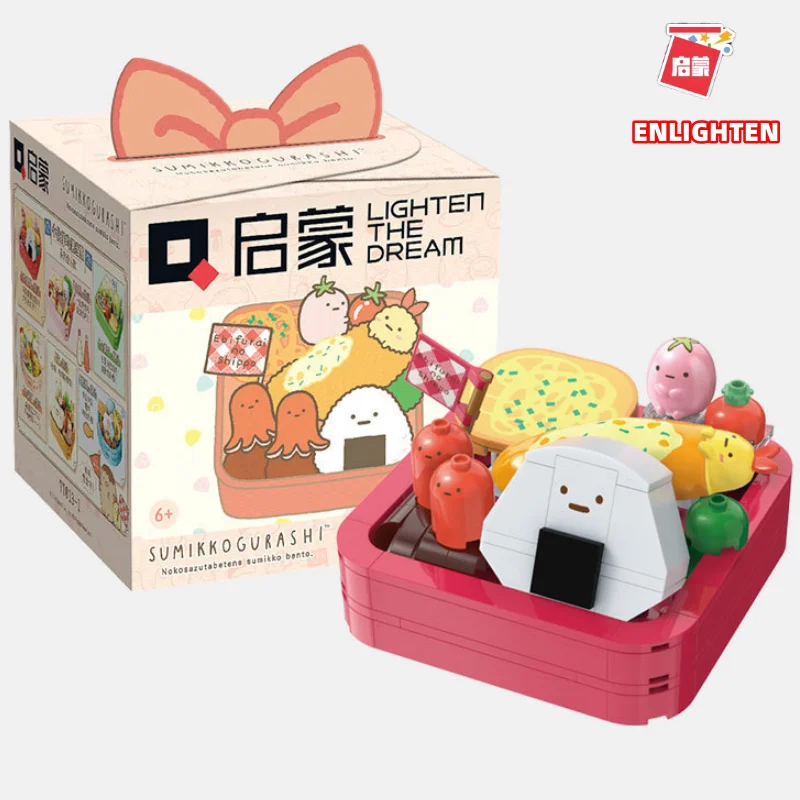 

ENLIGHTEN Sumikkogurashi Bento Lunch Box Series Building Block Cute Model Decorations Children's Puzzle Toys Birthday Gifts