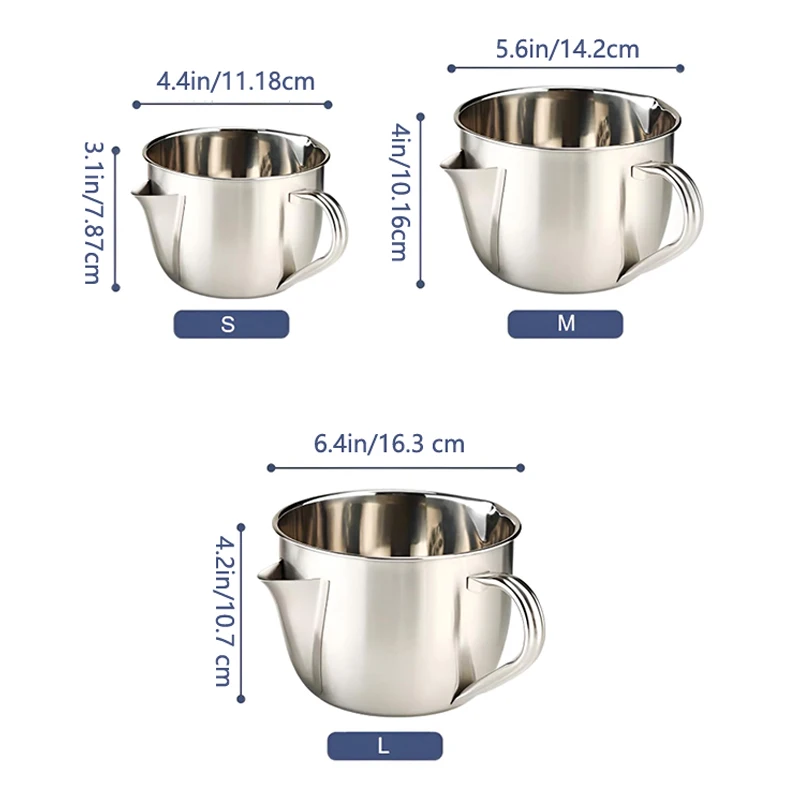 Fat Separator With Lid And Dual Spout Design, Stainless Steel Gravy And Sauce Strainer For Broth, Soup, Stew, Cool Touch Handle