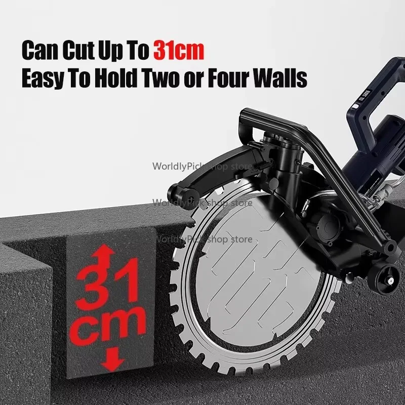 Электрическая кольцевая пила высокой мощности 4500 Вт, многофункциональный станок для резки бетона и камня, инструмент для резки стен