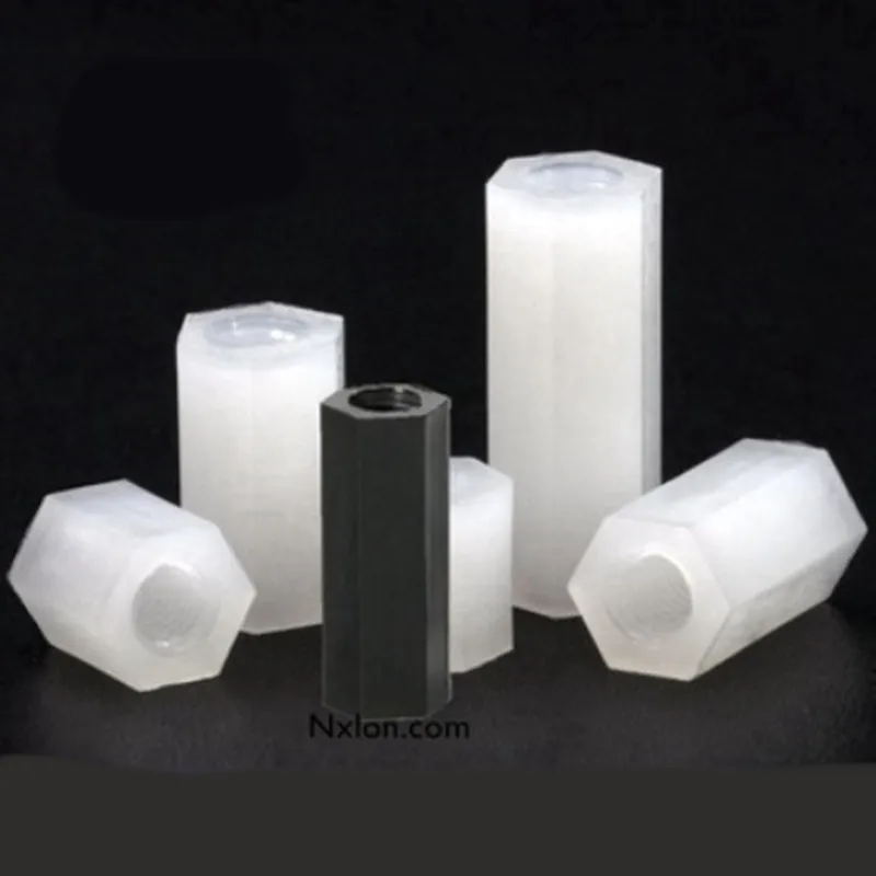 10-100pcs Female To Female Nylon Standoff M2 M2.5 M3 M4 * White Black Pcb Nylon Spacer Column Plastic Spacing Screws