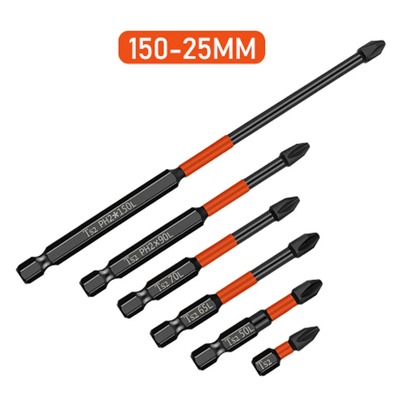1pcs Strong Magnetic Industrial Grade High Hardness Phillips Screwdriver Head For Electric Screwdrivers